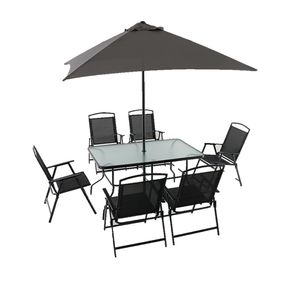 Muebles De Jardin Y Playa Set De Jardin Gris Walmartar