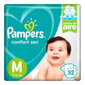 Pañales-Confort-Sec-M-Pampers-52-Unidades--1-35125 Pañales-Confort-Sec-M-Pampers-52-Unidades--1-35125