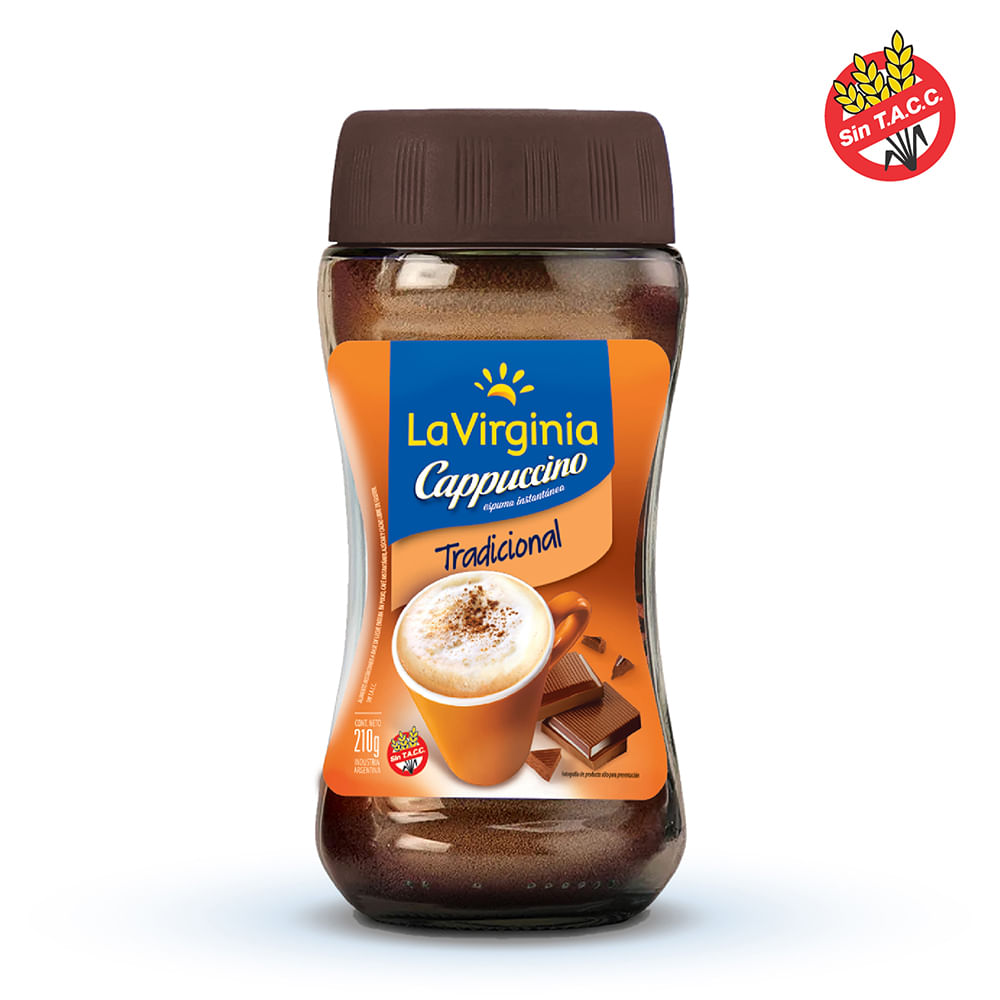 Café Instantáneo La Virginia Cappuccino Frasco 210 Gr