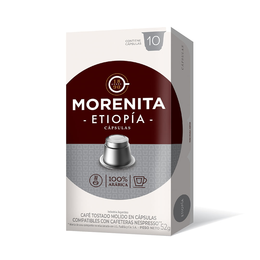 Cafe En Capsulas La Morenita Etiopia X 52 Gr Walmart