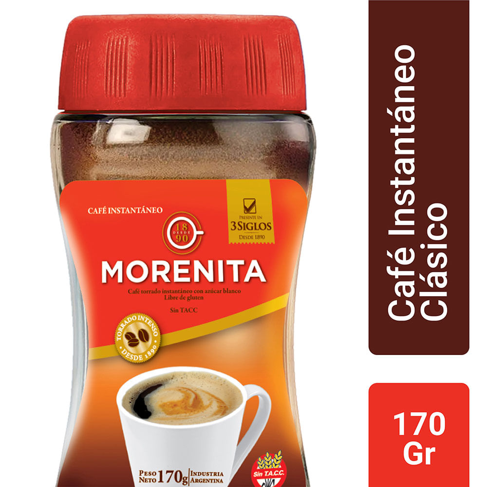 Café Instantaneo La Morenita Clásico Torrado 170 Gr