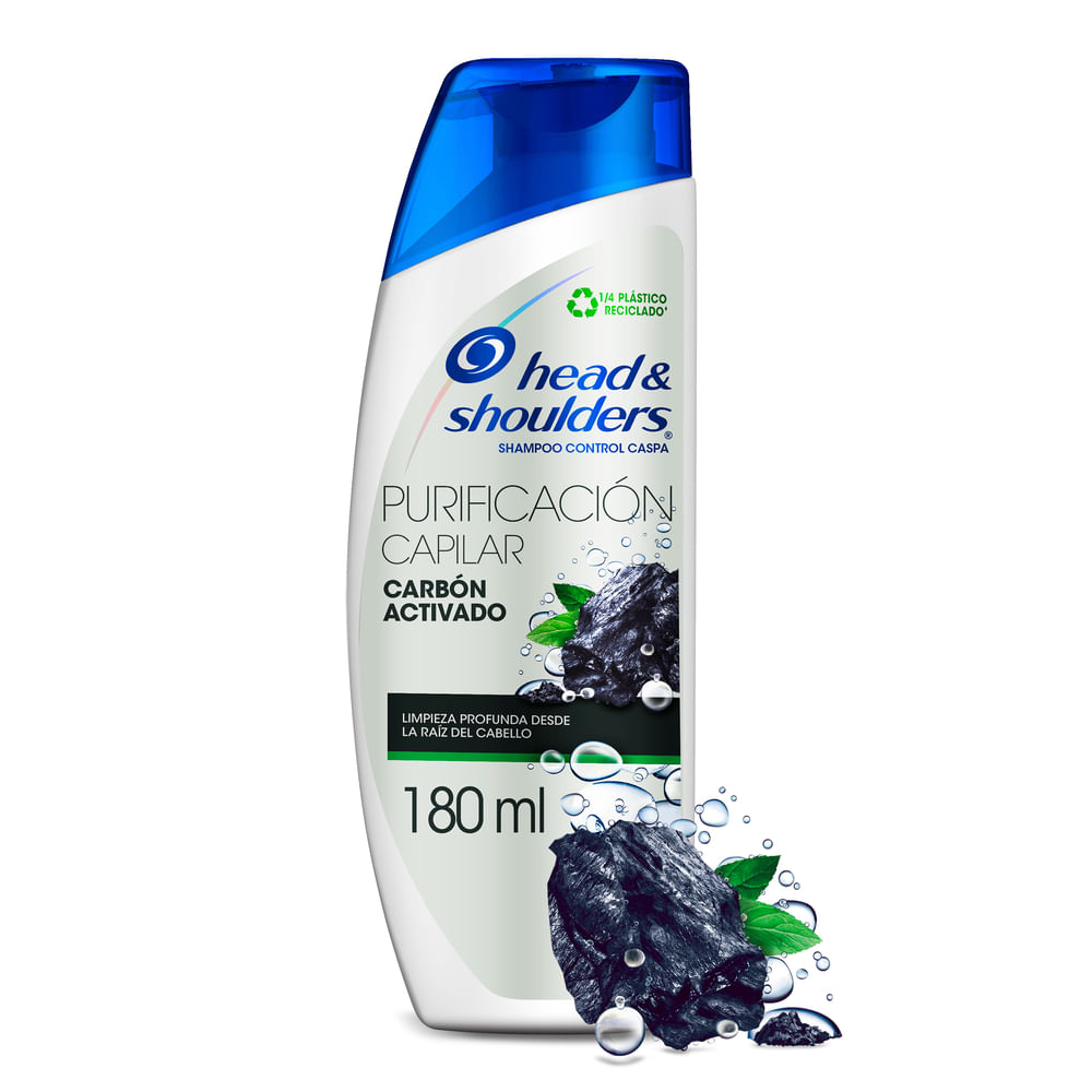 Shampoo Head & Shoulders Purificación Capilar Carbón