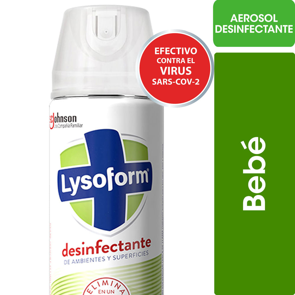 Desinfectante De Ambientes Y Elimina Olores Lysoform Bebe En Aerosol 285ml Walmart Walmartar